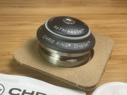 NOS Chris King Threadless Headset IS Dropset 4 45x45 42mm - Matte Midnight 2