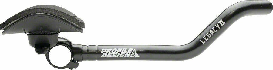 Profile Design Legacy II Aluminum Aerobar + ZB Bracket + Venturi Armrest Black 2