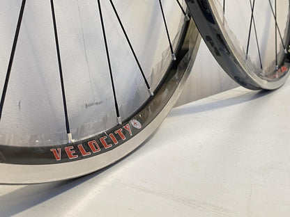 Velocity MAJOR TOM 700c Tubular Road Wheelset 24h/28h 100/130 8-10s - Black 2