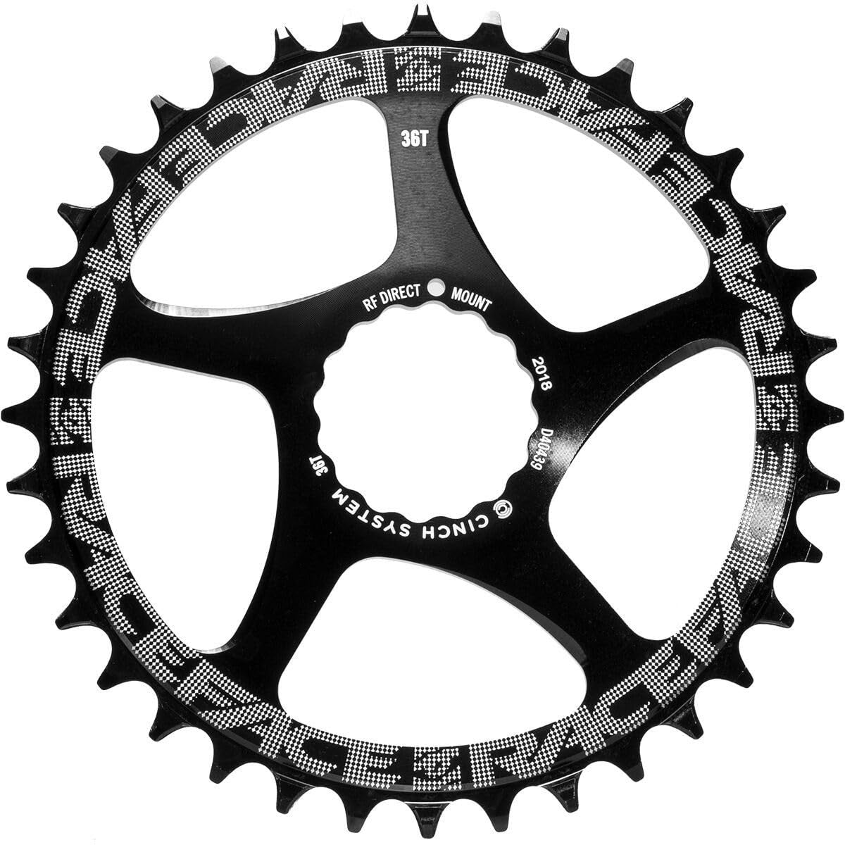 RaceFace Narrow Wide Chainring: Direct Mount CINCH 24t Black 1