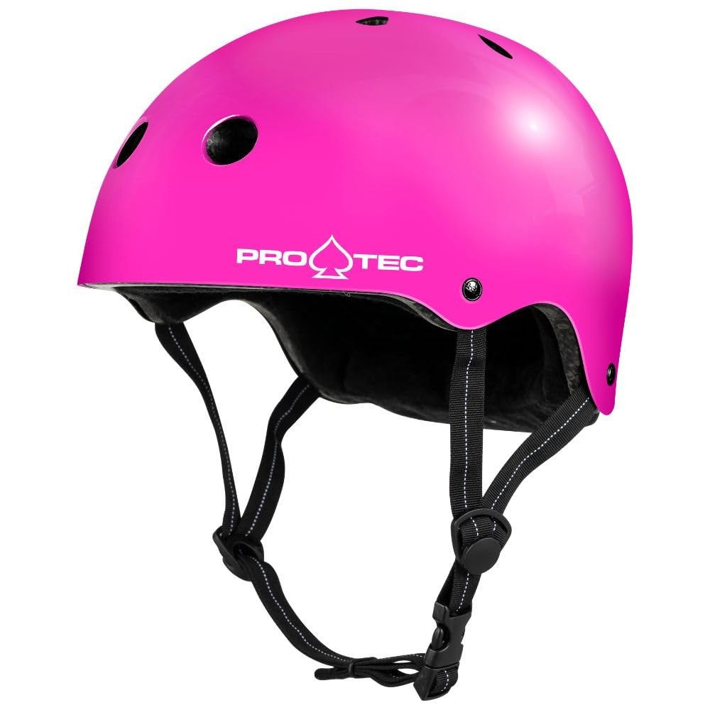 PRO-TEC LOW PRO CERTIFIED HELMET GLOSS PINK SM/MD 3