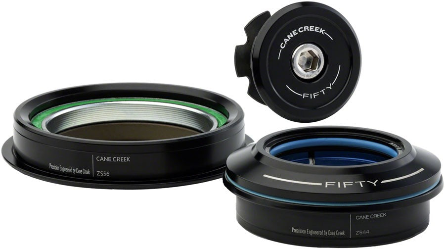 Cane Creek 50 Headset - ZS44/28.6/H8 Upper | ZS56/40 Lower, Tapered, Black 1