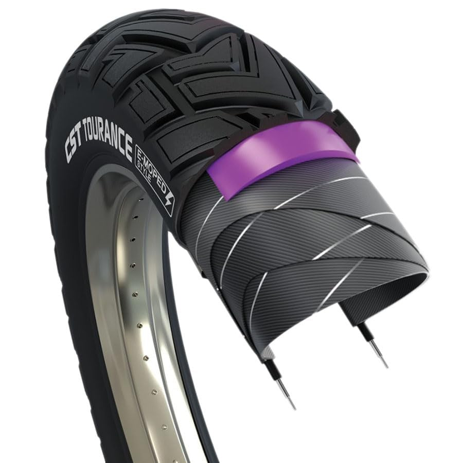 CST Ride Ambro Fat Tire - 20 x 4.00 Clincher Wire Black Ebike E-50 Rated 20x4.0 2