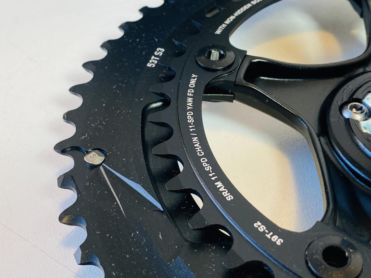 SRAM Force 22 Carbon Fiber 2x11s 172.5mm GXP Crankset 53/39t NOS w/o BB 6