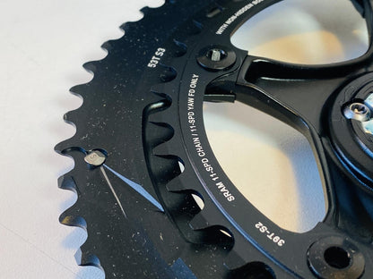 SRAM Force 22 Carbon Fiber 2x11s 172.5mm GXP Crankset 53/39t NOS w/o BB 6