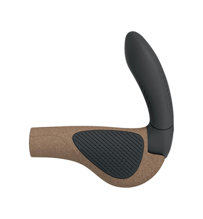Ergon GP4 Evo BioKork Grips - Lock-On, Large, Black/Tan 2
