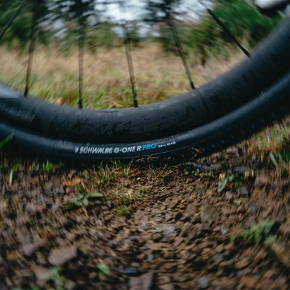 Schwalbe G-One R Tire - 700 x 45 Tubeless Folding Black/Transparent Evolution 3