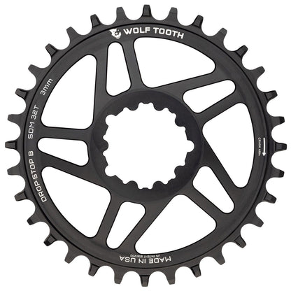 Wolf Tooth Direct Mount Chainring 30T Drop-Stop B, SRAM 3-Bolt Boost Cranks, 3mm 1