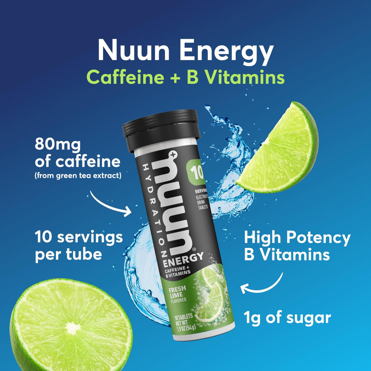 Nuun Energy Caffeine + B Vitamins, Electrolyte Hydration Tablets with Caffeine 2
