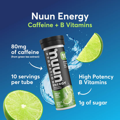 Nuun Energy Caffeine + B Vitamins, Electrolyte Hydration Tablets with Caffeine 2