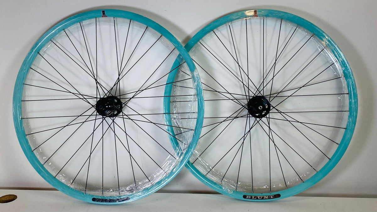 Velocity BLUNT 650b Single Speed MTB Disc Wheelset 32h 100/135 - Celeste 1