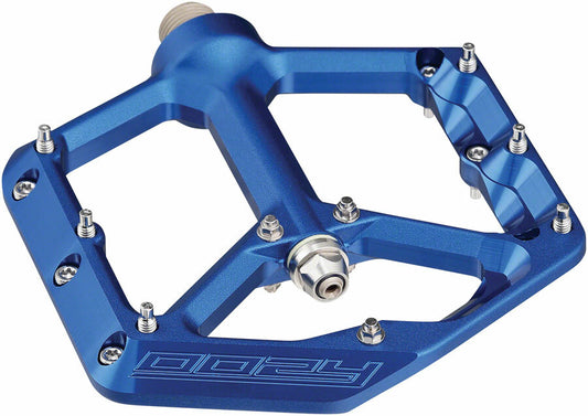 Spank Oozy Pedals - Platform, Aluminum, 9/16", Blue 1