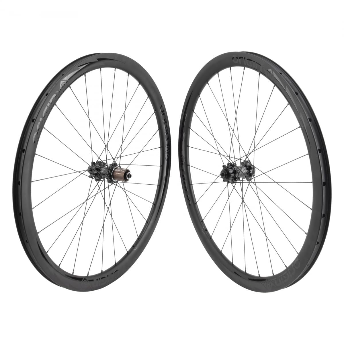 Origin8 Bolt 700c Carbon Gravel Disc Wheelset 8-11 Speed 28-Hole Tubeless Black 3