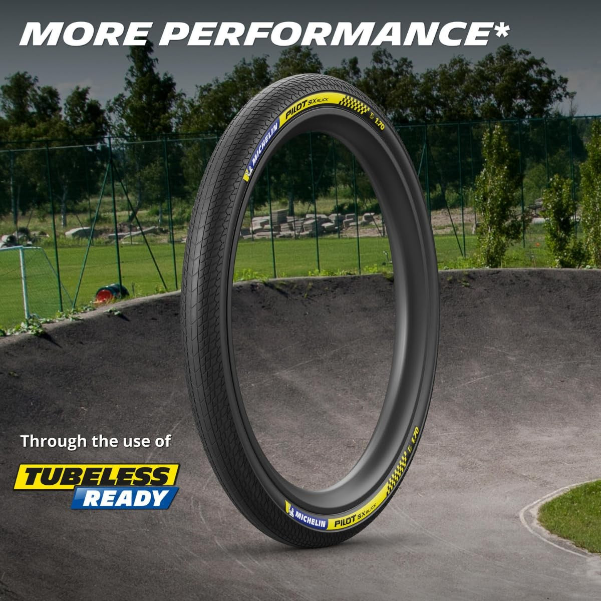 Michelin Pilot SX Slick Tire 20x1.70 Folding, Tubeless Ready, 60TPI, Black 5