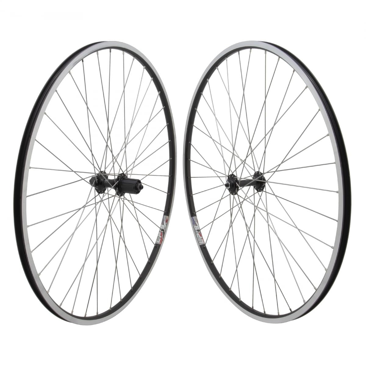 Weinmann LP18 Alloy Road 700c Wheelset Double Wall 8-11 Speed Black 36H QR Hubs 1