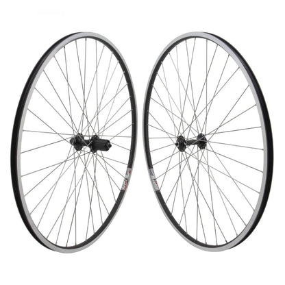 Weinmann LP18 Alloy Road 700c Wheelset Double Wall 8-11 Speed Black 36H QR Hubs 1
