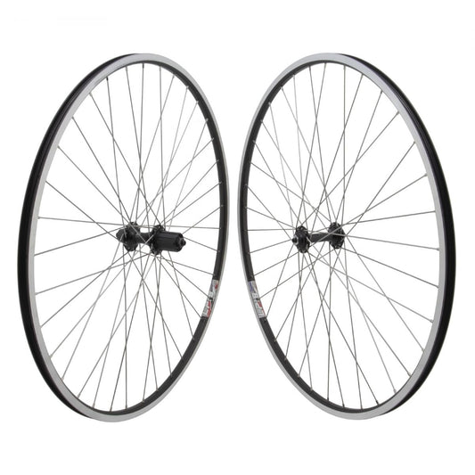 Weinmann LP18 Alloy Road 700c Wheelset Double Wall 8-11 Speed Black 36H QR Hubs 1
