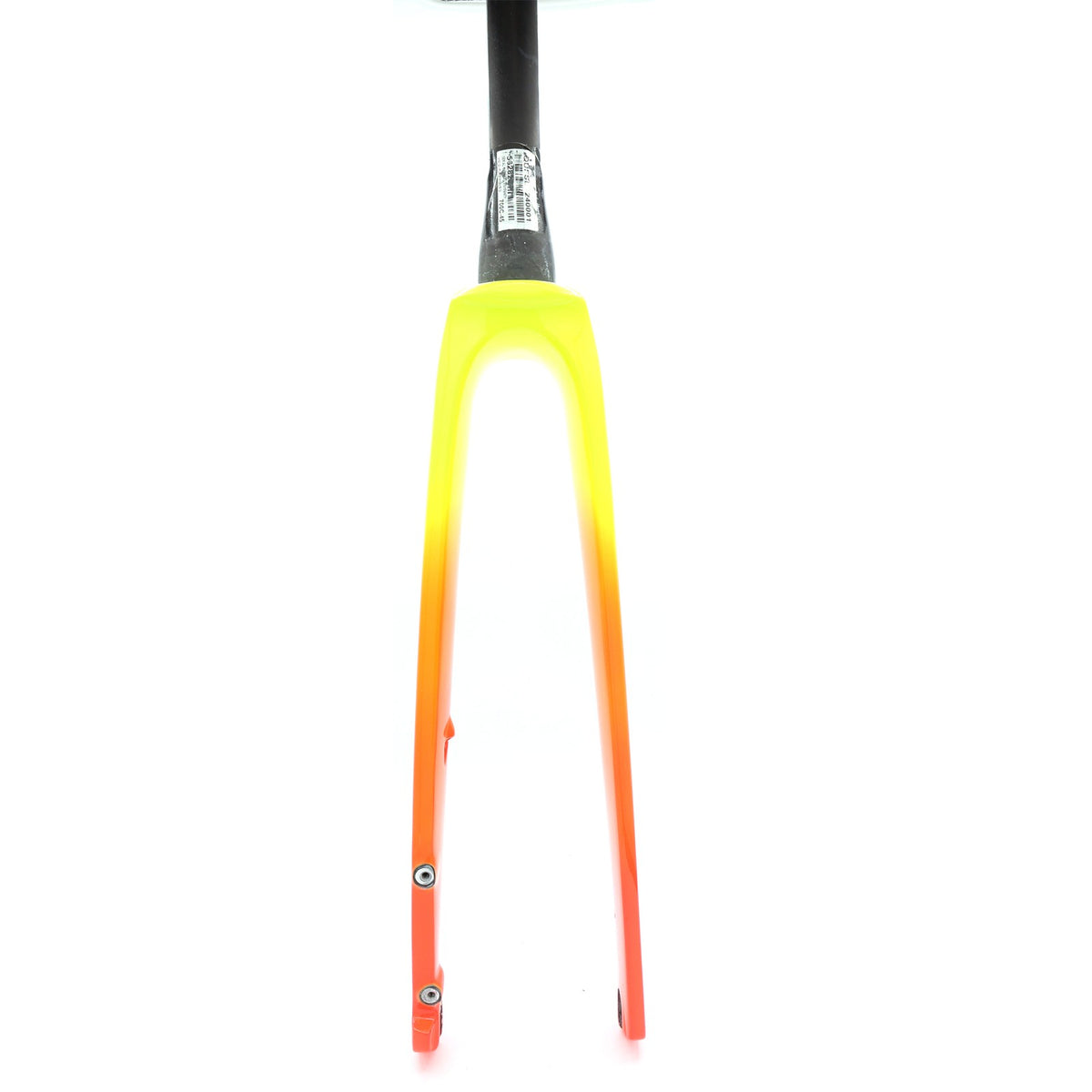 Trek Project 1 Madone SLR Gen 6 Disc Fork 45mm Radioactive Coral to Yellow Fade 4