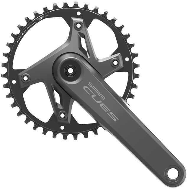 Shimano CUES FC-U6000-1 Crankset - 165/170/175mm, 32t/40t/42t, Asymmetric 3