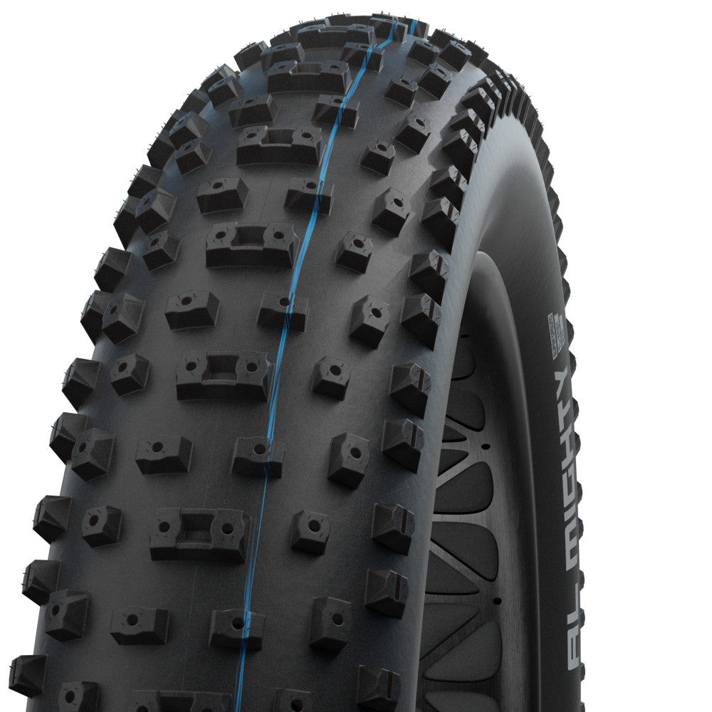 Schwalbe Al Mighty Tubeless Folding Black Addix E-25 Studded 26 x 4.8" Tire 1