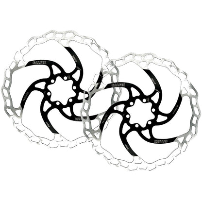 2 Galfer 203mm MTB Disc Brake Rotors 6-Bolt, 1.8mm Thickness Black/Silver 1