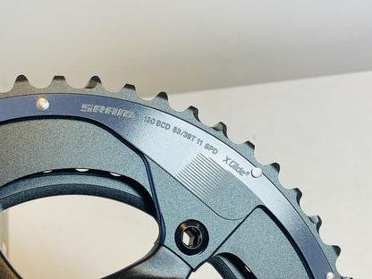 SRAM Force 22 Carbon Fiber 2x11s 172.5mm GXP Crankset 53/39t NOS w/o BB 3