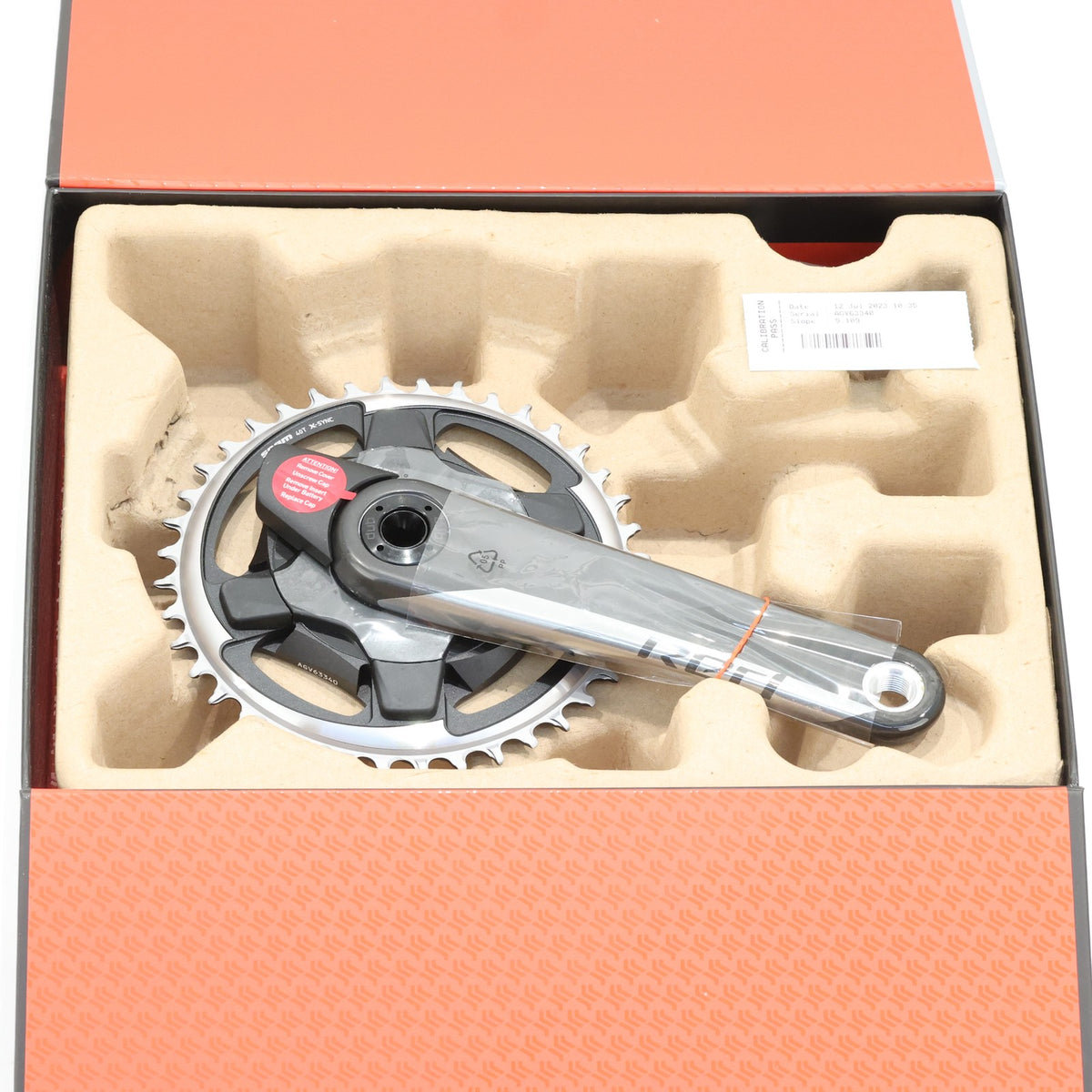 SRAM RED 1 AXS D1 Power Meter Crankset, 175mm, 12-Speed, 40T, Carbon, DUB 3