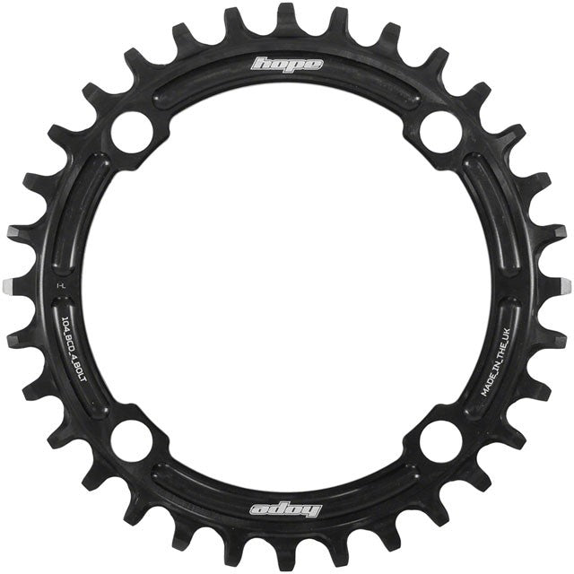 Hope Retainer Chainring - 38t, 104 BCD, R22, Black 1