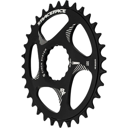 RaceFace Narrow Wide Oval Chainring: Direct Mount CINCH 32t Black 4