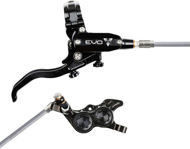 Hope EVO GR4 Disc Brake/Lever Right Post 4-Piston Braided Black 1