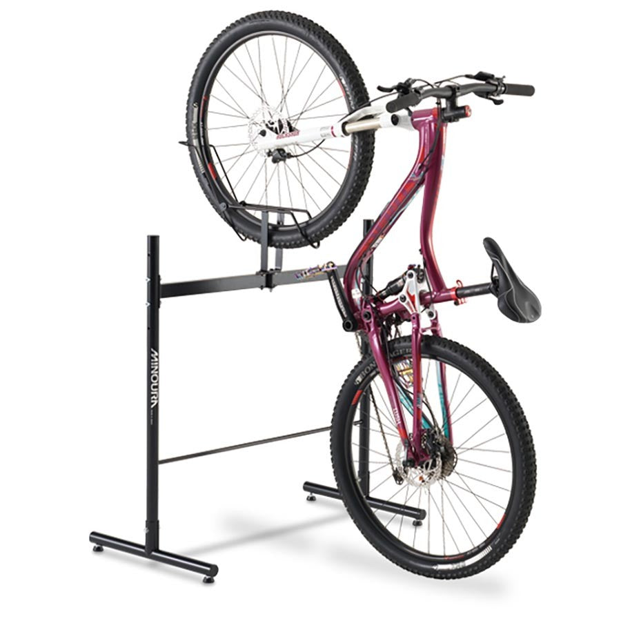 Minoura DS-4200 Free Standing Black Bike Rack Holds 3 Bikes Vertically 3
