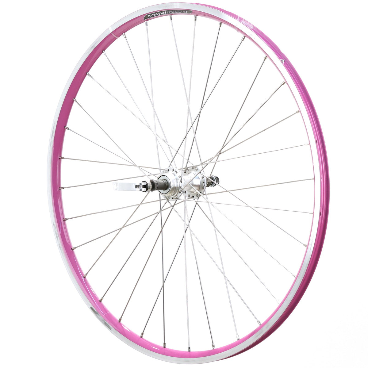 Electra Townie 21D Rear 26'' Wheel, Freewheel, Rim Brake, QR, Purple 2