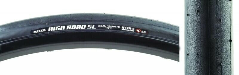 Maxxis High Road SL Tire - 700x25 HYPR-S/K2/TR Folding 170TPI 1