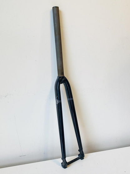 Orgin8 Cr-Mo Steel Fork 700c Track/Road 1-1/8" 300mm Steerer 35mm Rake - Black 1