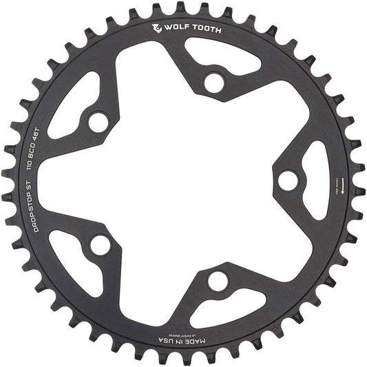 Wolf Tooth 110 BCD Gravel, CX and Road Chainring - 46t, 110 BCD, 5-Bolt, 1