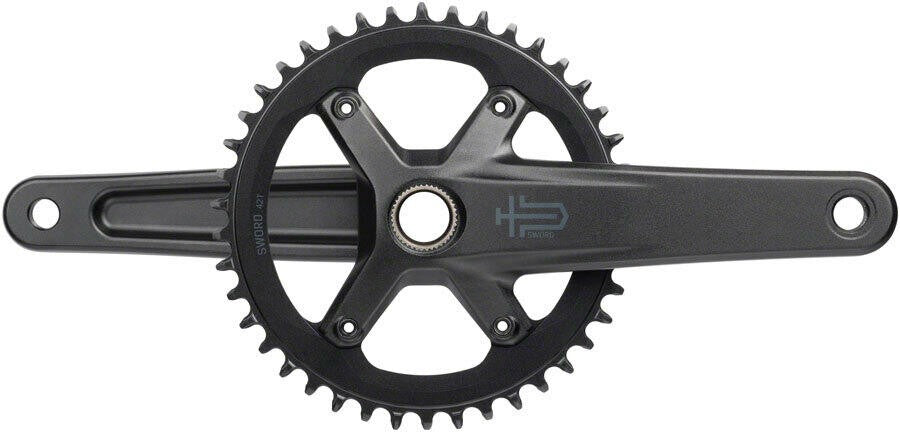 microSHIFT Sword 1x Crankset - 170mm 10-Speed 42t 110 Asym BCD 24mm Spindle 1
