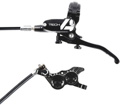 Hope Tech 4 V4 Disc Brake and Lever Set - Front, Hydraulic, Post Mount, Black 1