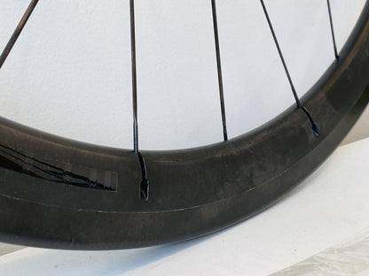 3T Mercurio 40 LTD Stealth Black Tubular Carbon 700c Rear Wheel 10/11s Multisys 3