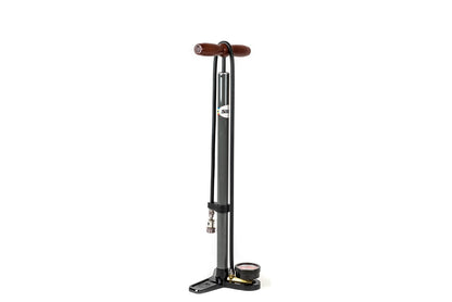 SILCA Pista Plus Bike Floor Pump with Steel Barrel, Wood Handle, 120psi 1