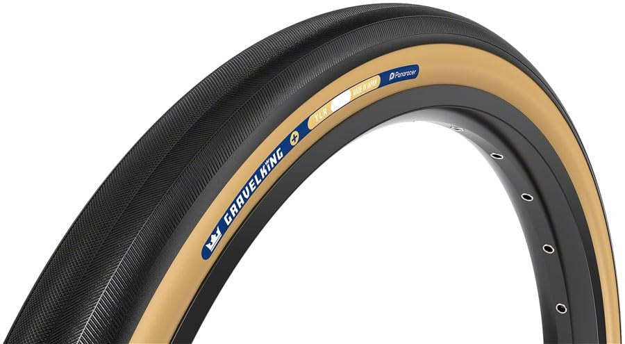 Panaracer GravelKing Slick Plus Tire 700x45c Tubeless Folding Black/Brown 1