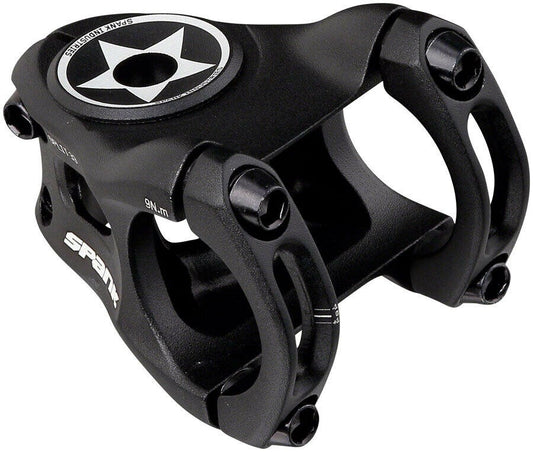 Spank Split Stem 33mm Length 31.8mm Clamp +/-0-deg Aluminum 1-1/8" Black 1