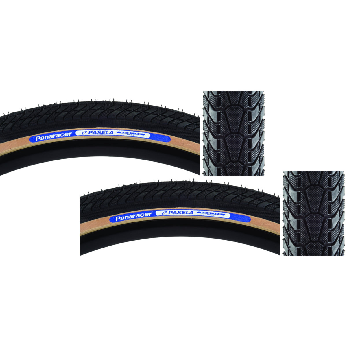 Pack of 2 Panaracer Pasela ProTite Tire 27 x 11/4 Clincher Wire Black/Tan 1
