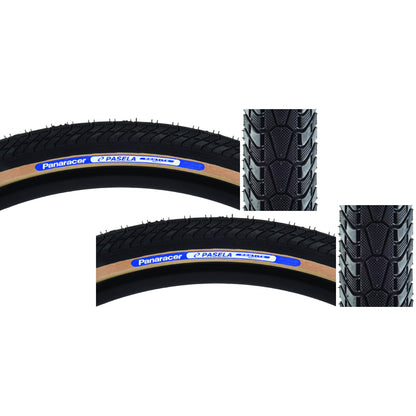 Pack of 2 Panaracer Pasela ProTite Tire 27 x 11/4 Clincher Wire Black/Tan 1