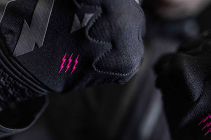 D3O Rider Full Finger Gloves XL Bolt Black with Knuckle Protection 4
