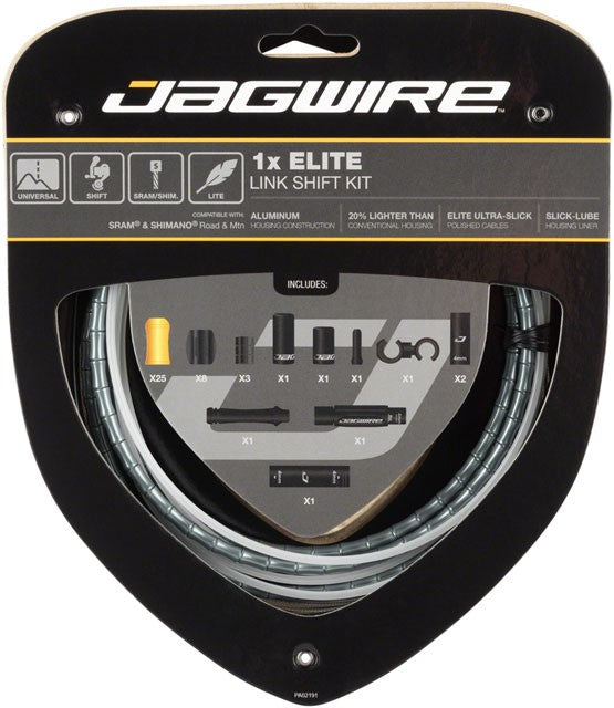 Jagwire 1x Elite Link Shift Cable Kit SRAM/Shimano Ltd Gray 1
