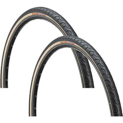 Pack of 2 Kenda Kwest Tire 700 x 38 Clincher Wire Black/Tan Road Bike 1