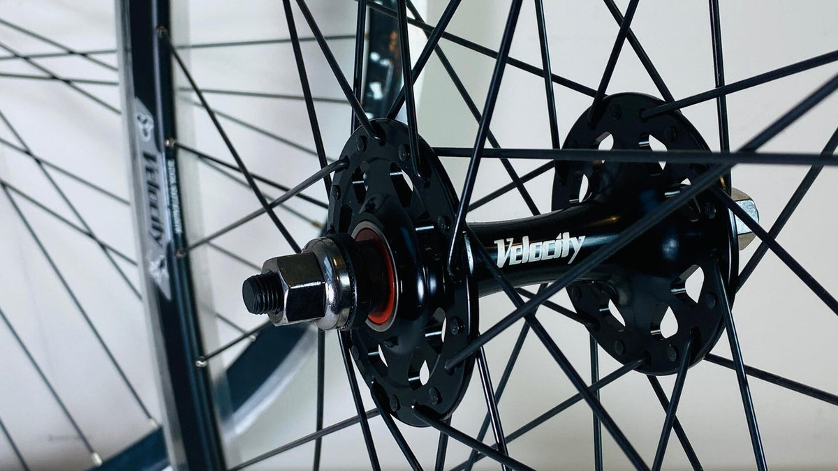 Velocity CHUKKER 700c Clincher Fixie Wheelset 36-F 48-R 100/120 - Black 6