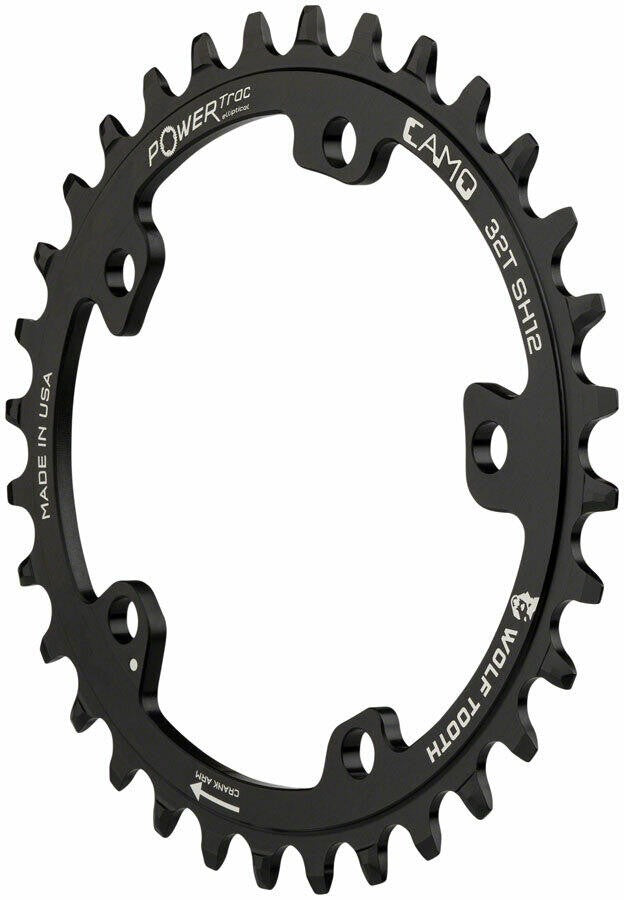 Wolf Tooth Components CAMO Aluminum Elliptical Chainring - 32t 1