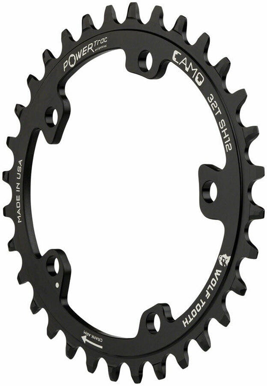 Wolf Tooth Components CAMO Aluminum Elliptical Chainring - 32t 1