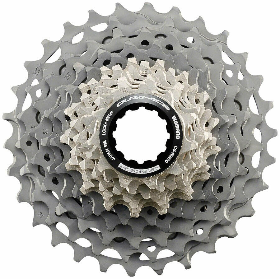 Shimano Dura-Ace CS-R9200 Cassette - 12-Speed, 11-34t, Gray 1